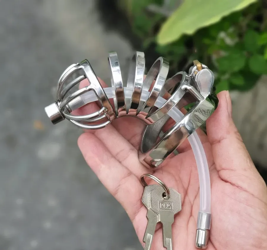 Trym 스테인리스 정조대 8cm (요도봉 6mm)