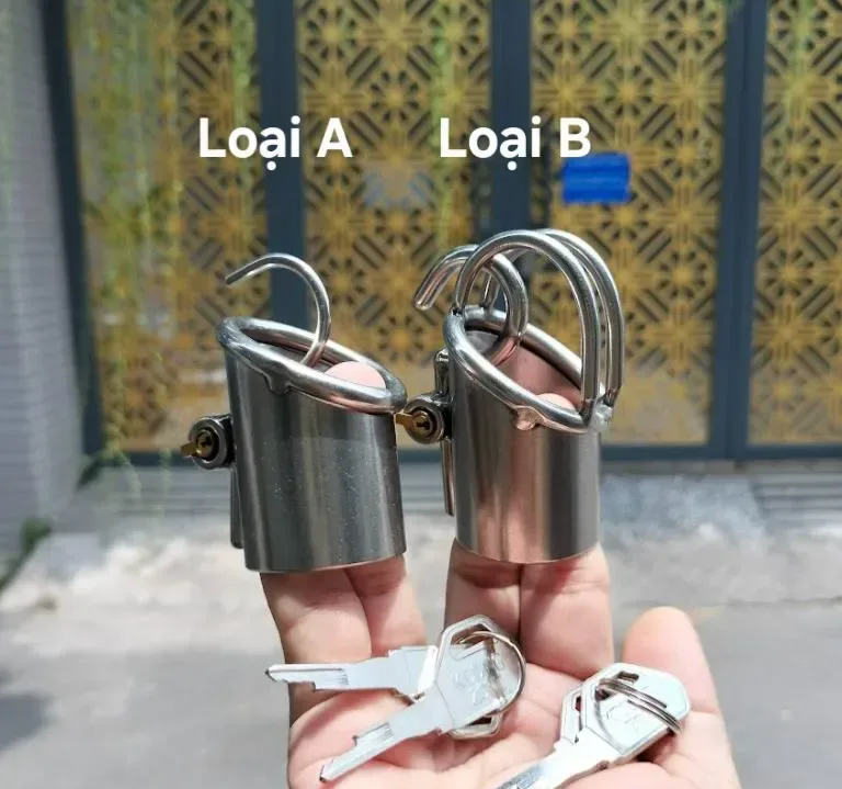 금속 정조대 케이지 (PA 피어싱 연결)