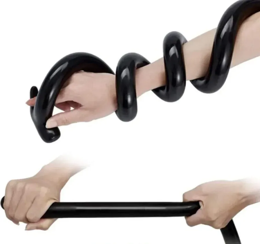 초장형 애널 플러그 (실리콘·100cm·블랙)