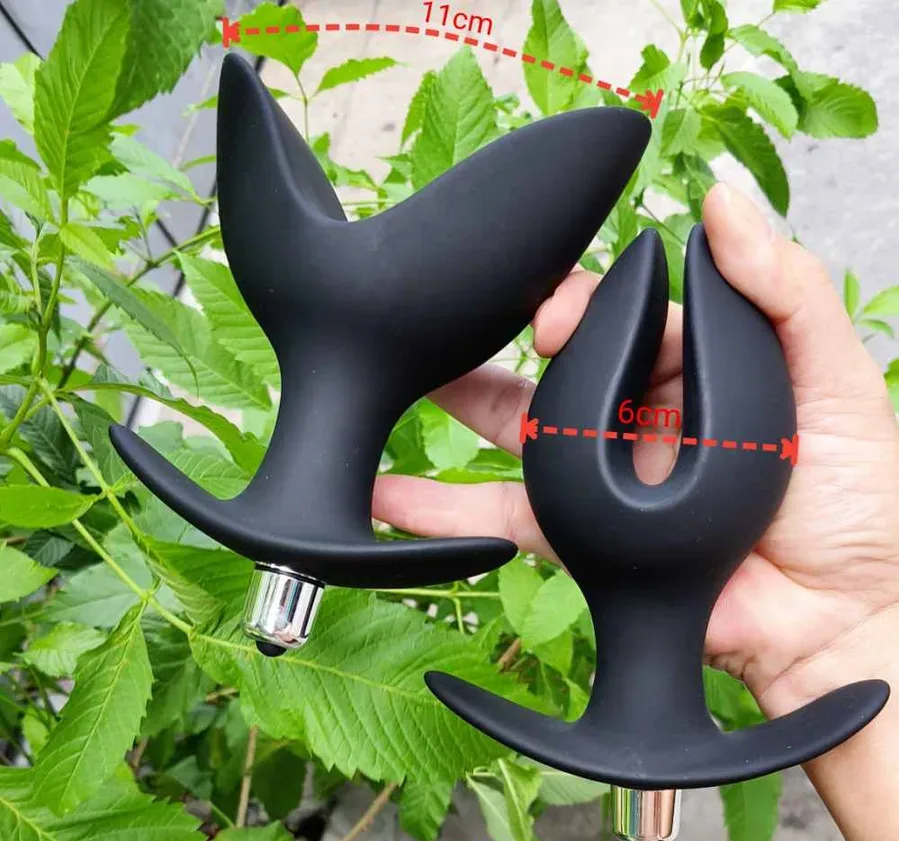 2갈래 진동 애널 플러그 (확장)