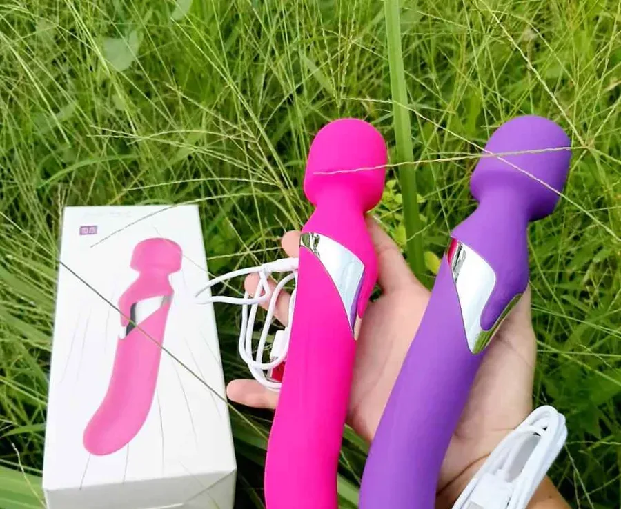 아포조이 양두 진동봉 (7단·회전·USB 충전)