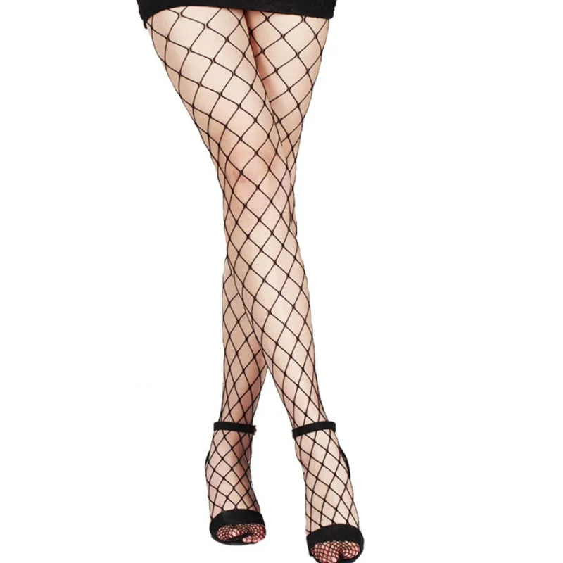 블랙 굵은 망사 팬티스타킹