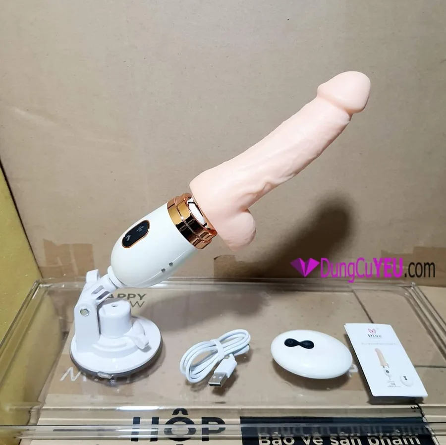 자동 피스톤 딜도 (진동·발열·무선 리모컨)
