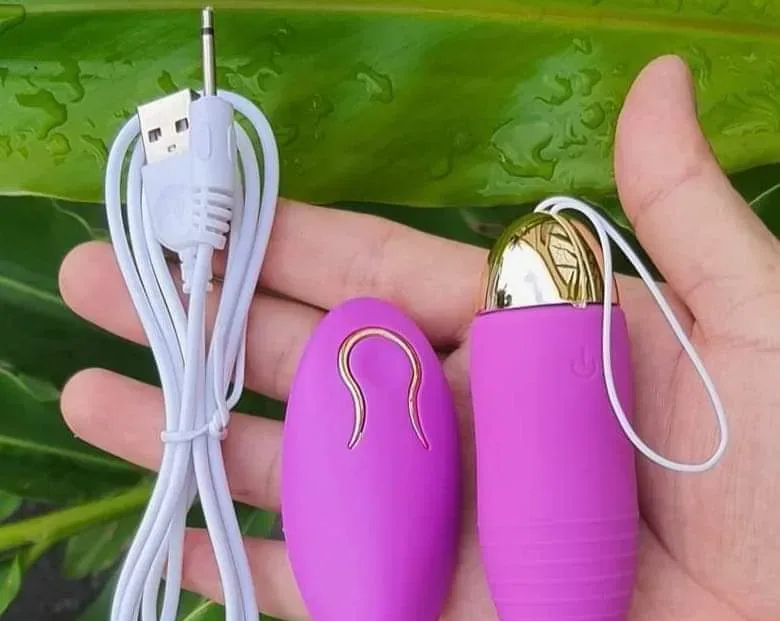 무선 진동알 (USB 충전·리모컨·러버 코팅)