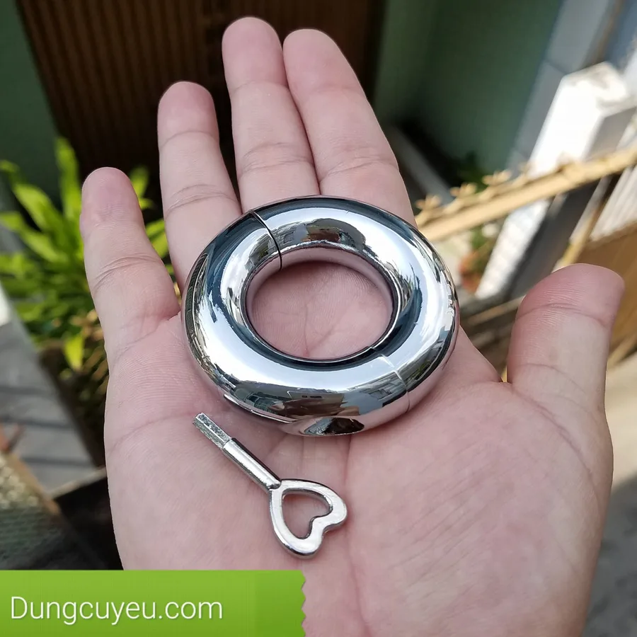 스테인리스 원형 고환 링 (2쪽 나사·안지름 3cm·200g)