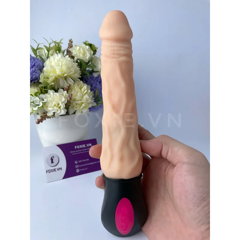 신뤼 고급 딜도 (초연질·발열 진동·각도 조절)